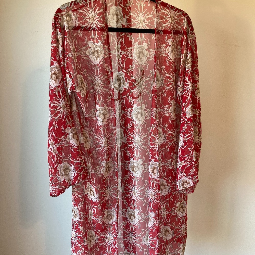 Kimono coverup, long sleeved
